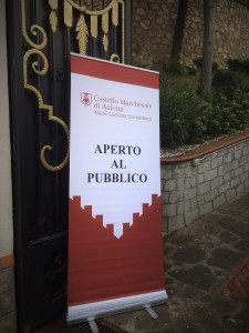 Il Castello Marchesale aperto al pubblico durante la festa del Carciofo Bianco